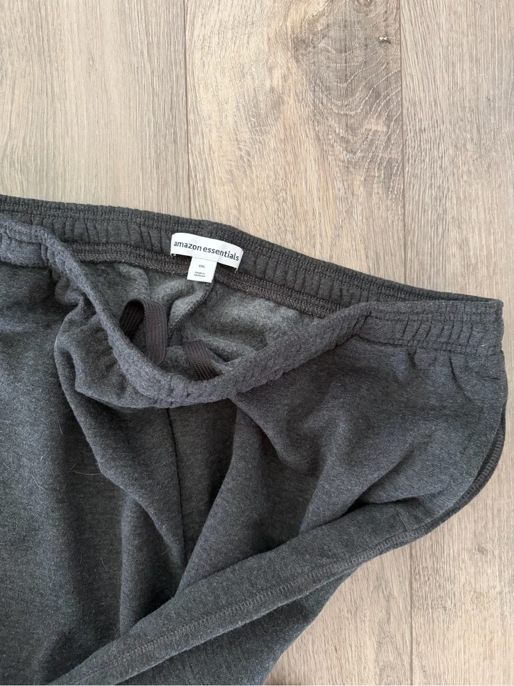 Charcoal Knit Elastic Waist Sweatpants